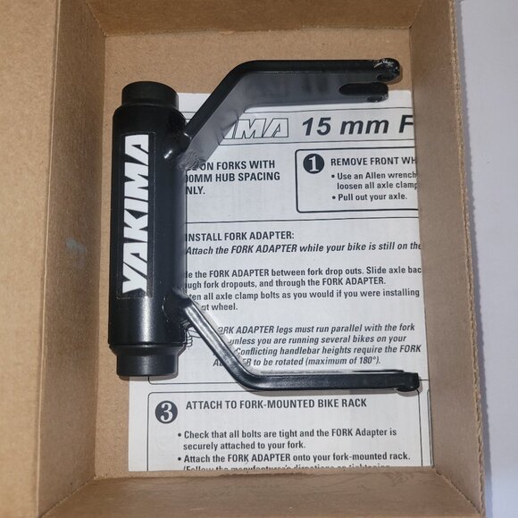 Yakima 15 MM Bike Fork Adapter #02099 in box * Rooftop Bike Mount Adapter - Picture 1 of 3